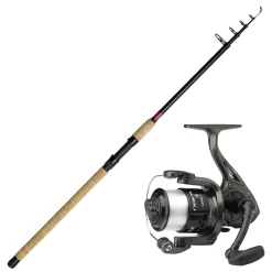 Angelset Komplett - DAM Forellensee Angeln Marken Combo Rute & Rolle & Schnur