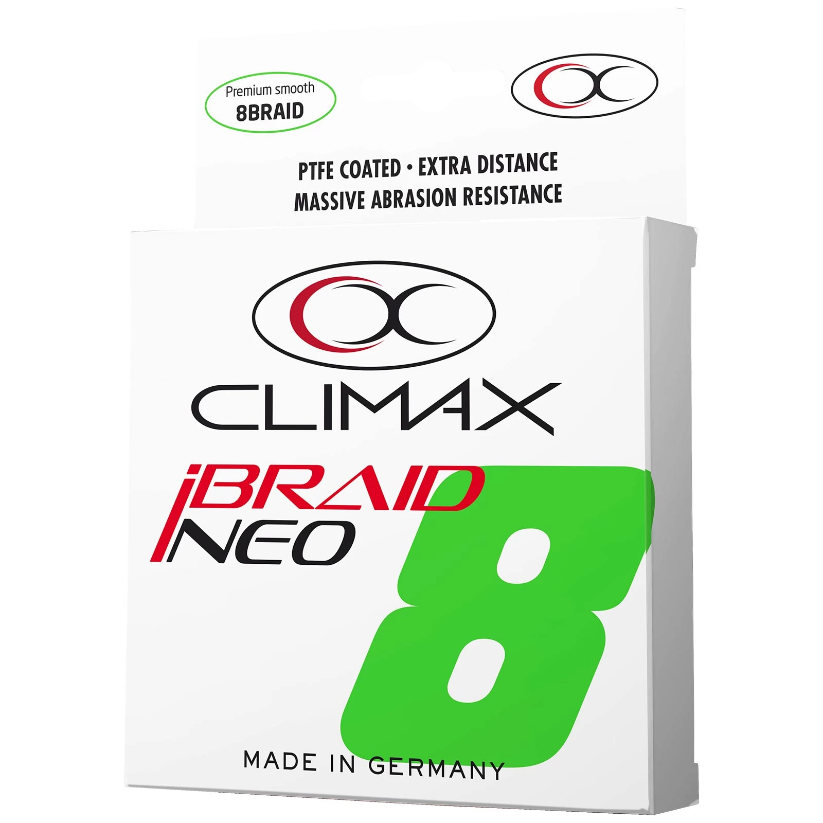 Climax IBraid NEO Fluo-chartreuse Geflochtene Angelschnur 2 Climax IBraid NEO Fluo-chartreuse Geflochtene Angelschnur – Bild 2