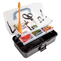 Fladen Deluxe Basic Angelkoffer 33x20x15cm Mit Angelzubehör Komplett Angelset