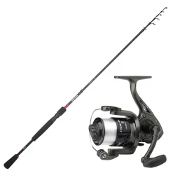 Forellenangeln Survival Combo - Marken Komplett Angelset Rute, Rolle, Schnur