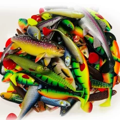 Jackson Big Pack Profi Hecht Köder Angelset 12 Bis 23cm – Gummifisch Set – 114 Stück -Professionelles Angelausrüstungsgeschäft Hecht Big Pack 114