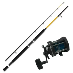 Norwegen Profi Angeln Komplett Angelset - Marken Combo No4. Rute, Rolle, Schnur