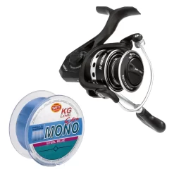 Angelset Hering Gr.XL 11 Teile Rute Rolle Schnur Kescher Vorfach Blei -Professionelles Angelausrüstungsgeschäft Persuit Rolle 1 1