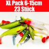 Jackson XL Profi Angelset 6 Bis 15cm – Gummifisch Set Für Forelle Bis Hecht – 23 Stück