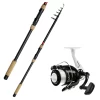 DAM Forellenrute + DAM Angelrolle + Schnur Forellen Komplett Combo Angelset