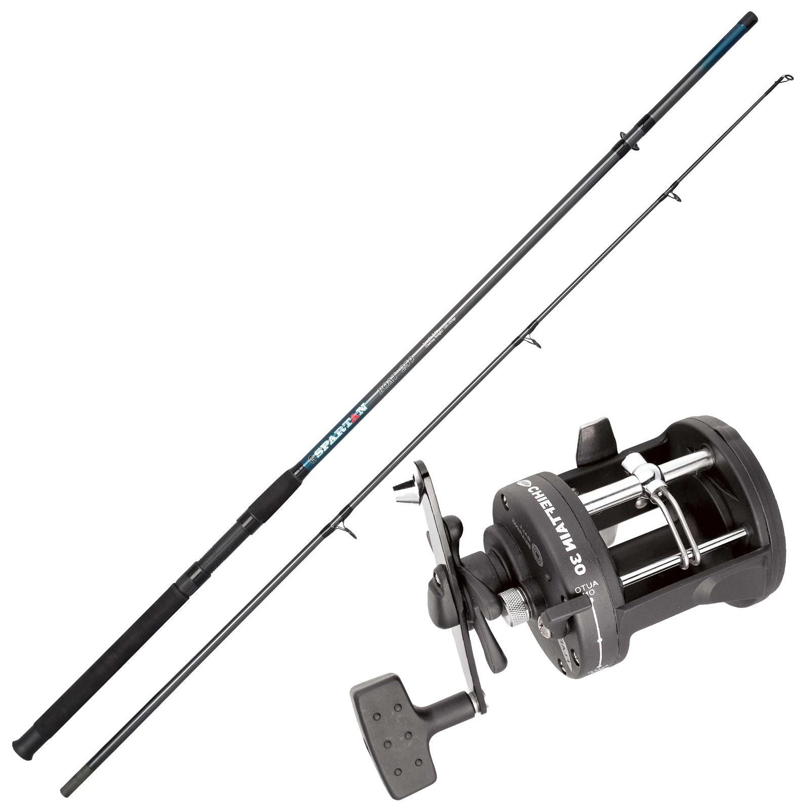 Norwegen Angelset Spro Rute 2,10m & Fladen Multirolle & Schnur Combo Komplett 1 Norwegen Angelset Spro Rute 2,10m & Fladen Multirolle & Schnur Combo Komplett