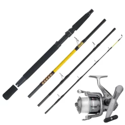 WFT Reiserute 2,10m 200-600g & Spro Meeresrolle & Schnur Norwegen Combo Angelset