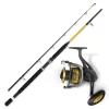 WFT Rute & Black Cat Rolle Wels Angeln Waller Combo Angelset No 2